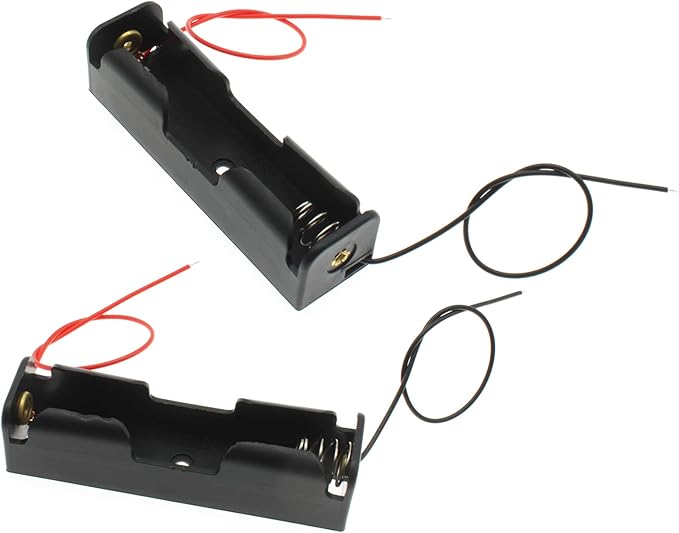 2PCS 18650 Battery Holder with Lead Wire Bundle 18650 Battery Holder 3.7V DIY by LBTODH