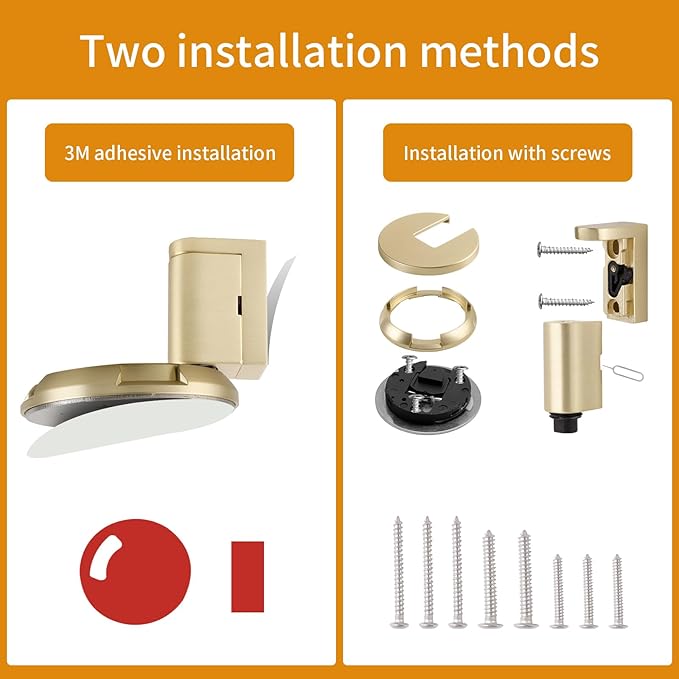 Bak Bo Windproof Door Stoppers 3 Pack Adjustable Bottom of Door Holder Indoor - Image 2