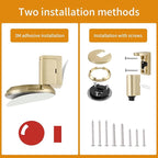 Bak Bo Windproof Door Stoppers 2 Pack Adjustable Bottom of Door Holder Indoor - Image 2