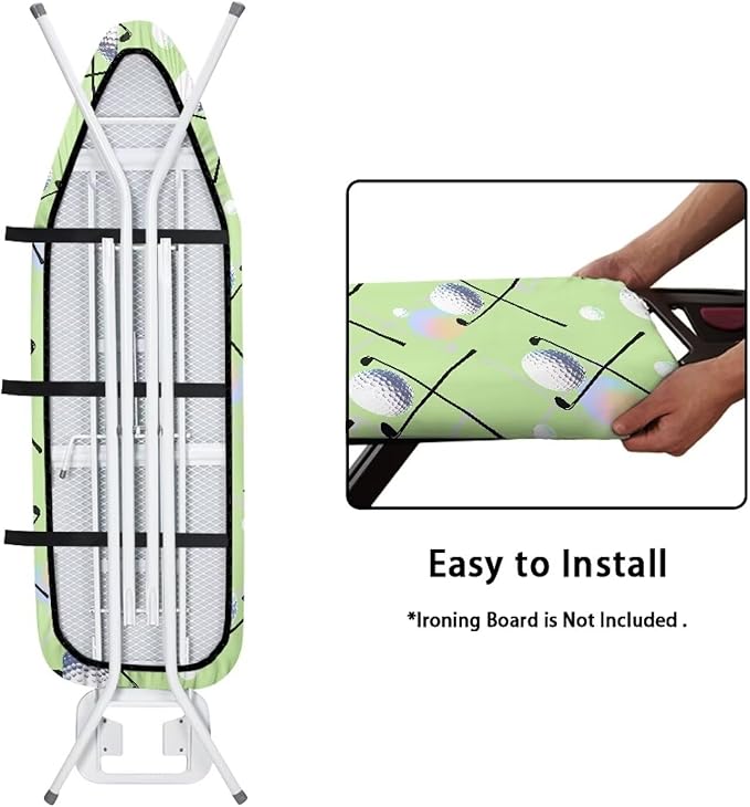 Golf Ball Ironing Board Cover 54x15 inches, Modern Golf Sport Applicable - Image 4