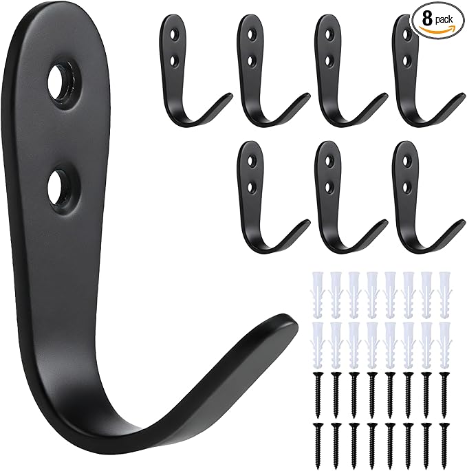 Stainless Steel Hooks for Hanging, Heavy Duty Hook, Wall Hooks Key Holder Wall by IBERDE