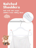 HOUSE DAY 11 Inch Velvet Baby Hangers 50 Pack White, Premium Kids Hangers - Image 3