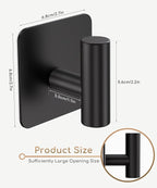 4 Pack Large Heavy Duty Wall Hooks - 26lb Max - Image 3