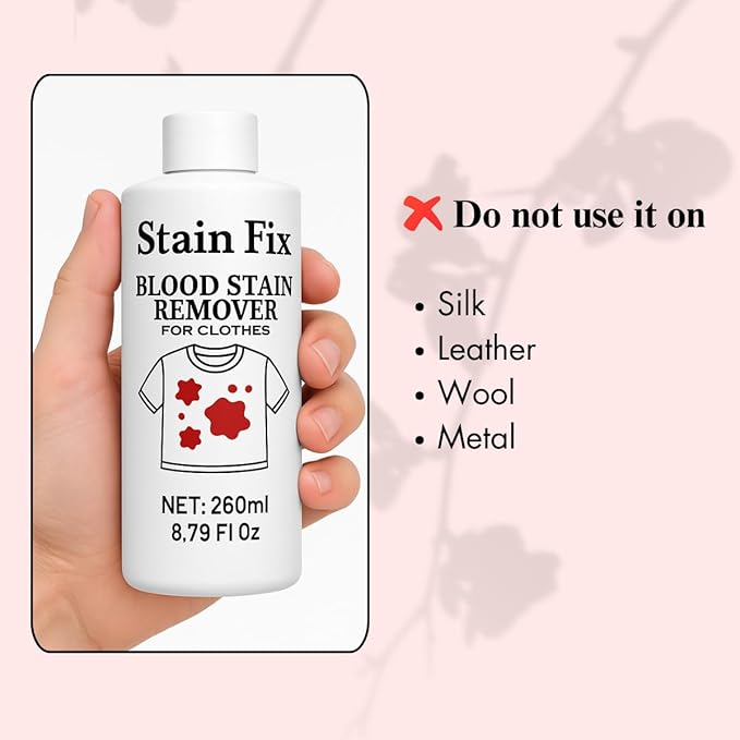 Instant Blood Stain Remover for Clothes- Effectively Clean Fresh & Dried Stains - Image 4