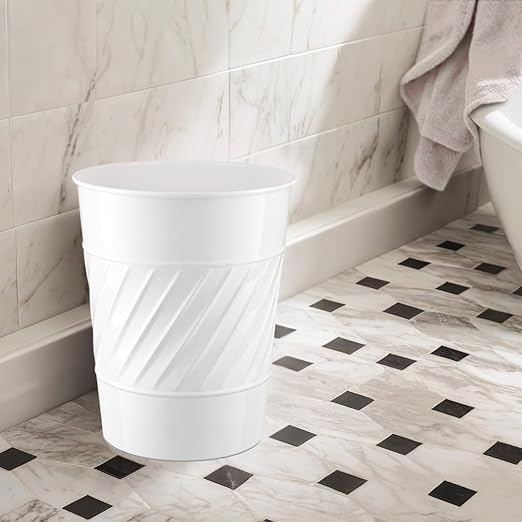 Monarch Abode Metal Bathroom Trash Can – Waste Basket - Image 5