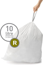 simplehuman Code R 60 Count, Dispenser Pack Custom Fit Liners, Drawstring Trash - Image 2