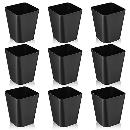 Hoolerry 9 Pieces Garbage Can 2 Gallon Small Trash Cans Bulk Bathroom Trash Bin by Hoolerry