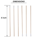 1600 PCS 6’’ Cotton Swabs with Wooden Sticks, Long Cotton Tipped Applicators - Image 2