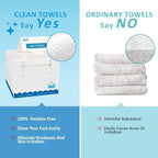 HOMEXCEL Face Towels, Biodegradable Makeup Remover Dry Wipes, Super Soft Clean - Image 8