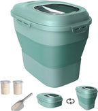 20-50 Lbs Food Storage Containers, Collapsible Rice Container by DDMOMMYCOLLAPSIBLEFOODSTORAGECONTAINERFAMILY