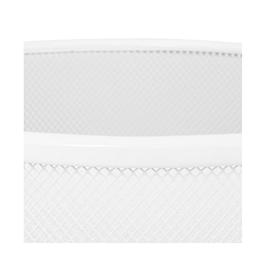 Seville Classics 2-Pack Steel Mesh Round Trashcan Wastebasket - Image 4