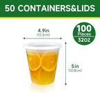 50 Set 32 oz Deli Containers - Image 2