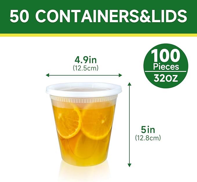 50 Set 32 oz Deli Containers - Image 2
