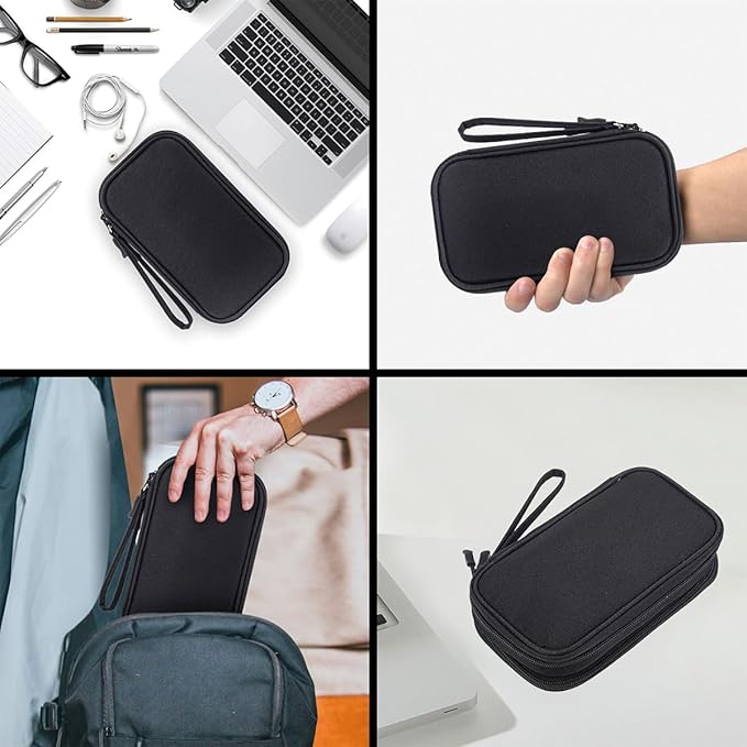 Electronics Organizer Travel Bag, Small Cable Organizer Case Waterproof - Image 5