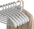 Plastic Clothes Hanger, Extra Thick Plastic Wide Shoulder Adult 360 Degrees by GEMWONDER