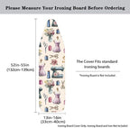 Sprowallow Flowers Ironing Board Cover Standard Size Silicone Coated 15x54 inch - Image 5