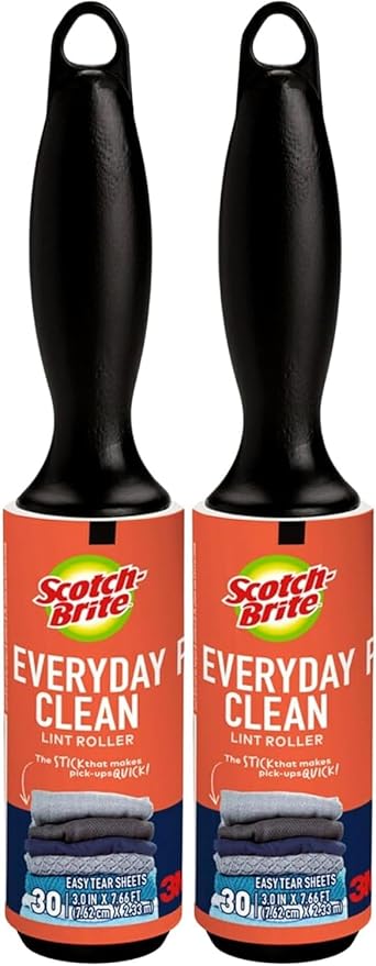 Scotch 3M Mini Lint Rollers 2-Pack, Travel-Size Portable Sticky Lint Removers by 3MIndustrial