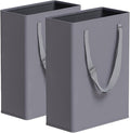 Slim Laundry Hamper with Adjustable Long Handles, 45L Small Laundry Baskets by TECHMILLY