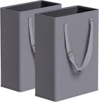 Slim Laundry Hamper with Adjustable Long Handles, 45L Small Laundry Baskets by TECHMILLY
