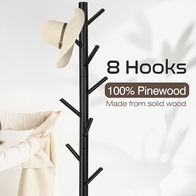 2 PCS Coat Rack, Freestanding Coat Rack - Image 4