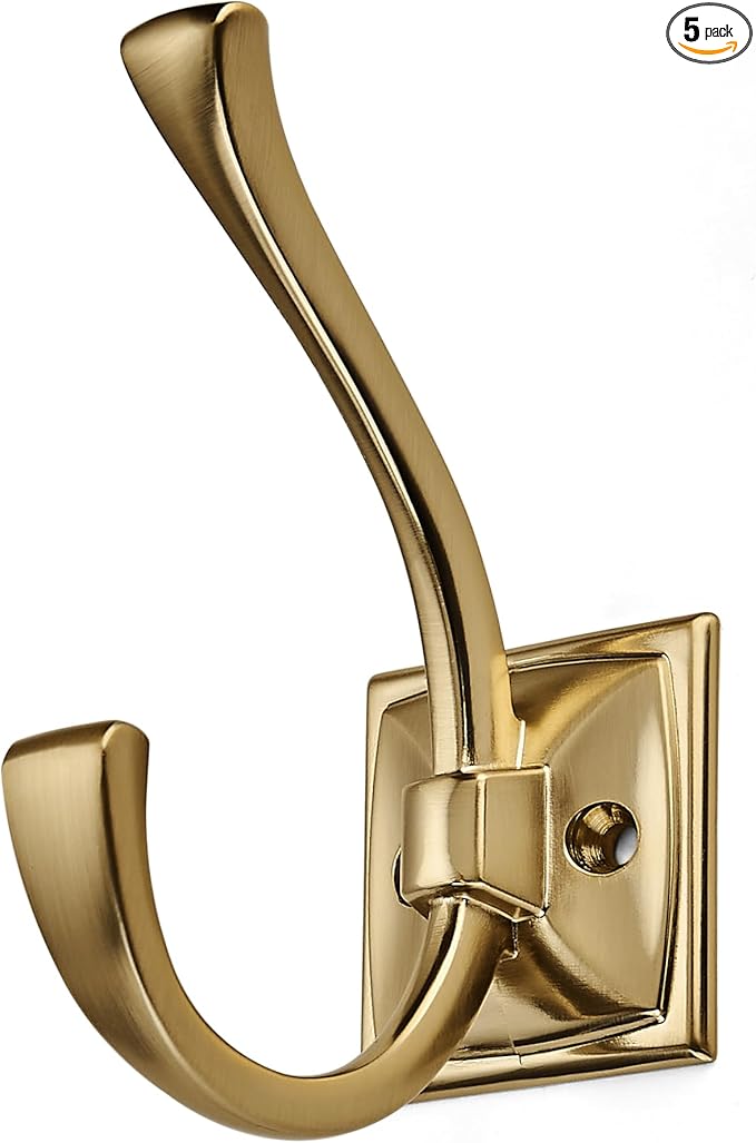 khtumeware Vintage Wall Hooks, 5 Pack Coat Hooks Hardware Towel Hooks by khtumeware