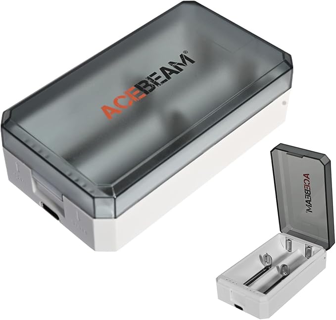 ACEBEAM A2 Portable Battery Storage Box, Battery Charger, Battery Storage by ACEBEAM