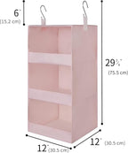 GRANNY SAYS 3-Shelf Hanging Closet Organizer, Collapsible Closet Hanging Shelves - Image 3