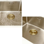KONE 3-1/2 Inch Brass Sink Drain, Durable Stainless Steel Brass Kitchen Sink - Image 7