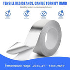 Romeda Aluminum Tape, 2 Inch x 164 Feet, 3.9 Mil, Heavy Duty, Heat & UV - Image 6
