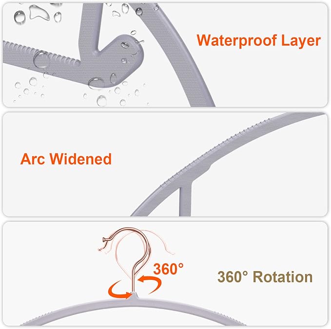 OIKA Heavy Duty Hangers 50 Pack - Image 4