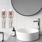 2 PCS Self-Adhesive Toothbrush Holders Wall Mounted, Water Proof Toothbrush Hook - Image 7