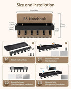Key Holder Wall Mount Adhesive Magnetic - Image 6