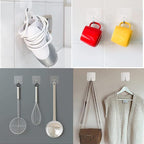 Heavy Duty Adhesive Hooks 33 lb 15KG, Waterproof and Oilproof Reusable Seamless - Image 6