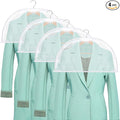 4 Pack Clear Clothing Hanger Shoulder Covers by Mozeat+Lens