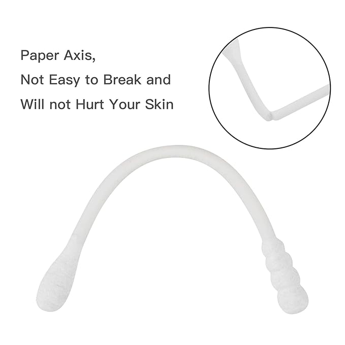 tifanso 200 Count Cotton Swabs, Natural Double Tipped Cotton Buds, Cruelty-Free - Image 2