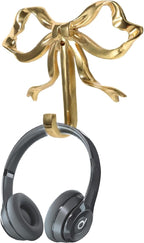 2-Pack Gold Bow Wall Hooks Gold Brass Coat Hook Home Decorative Hook Bow-Knot - Image 8