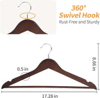 Amazon Basics Wood Suit Clothes Hangers - Image 2