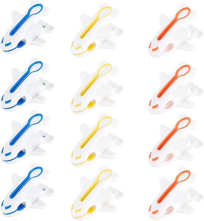 Plastic Clothes Pins Strong Clothespins-Heavy Duty Laundry Plane Clothes Clips by Rovedcity