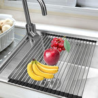 Ahyuan Roll up Dish Drying Rack Over The Sink Kitchen Roll up Sink Drying Rack - Image 2