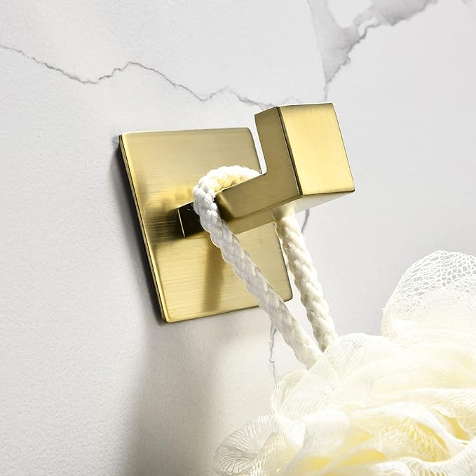 Flybath Square Towel Hooks Robe Hook Holder SUS 304 Stainless Steel Bath - Image 5