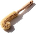 Bottle Brush, Long Beech Wood Handle Non-Scratch, L-Shape by milinkllc