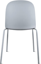 2xhome Modern Stackable Armless Dining Chair | Plastic Shell Seat with Metal Legs | Indoor or Outdoor Use | Home Kitchen Patio (1, Grey, No Padding) - Image 7