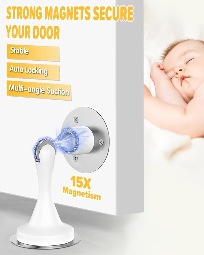 Magnetic Door Stoppers for Bottom of Door - Image 2