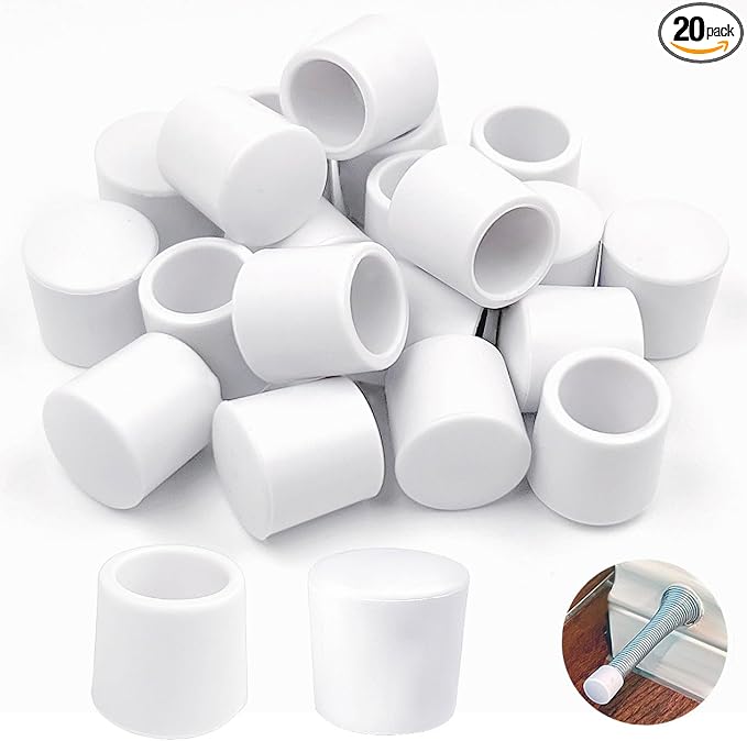 20 PCS Door Stop Caps, Door Stopper Tips Caps, 0.39 Inch Door Stopper by Unknown