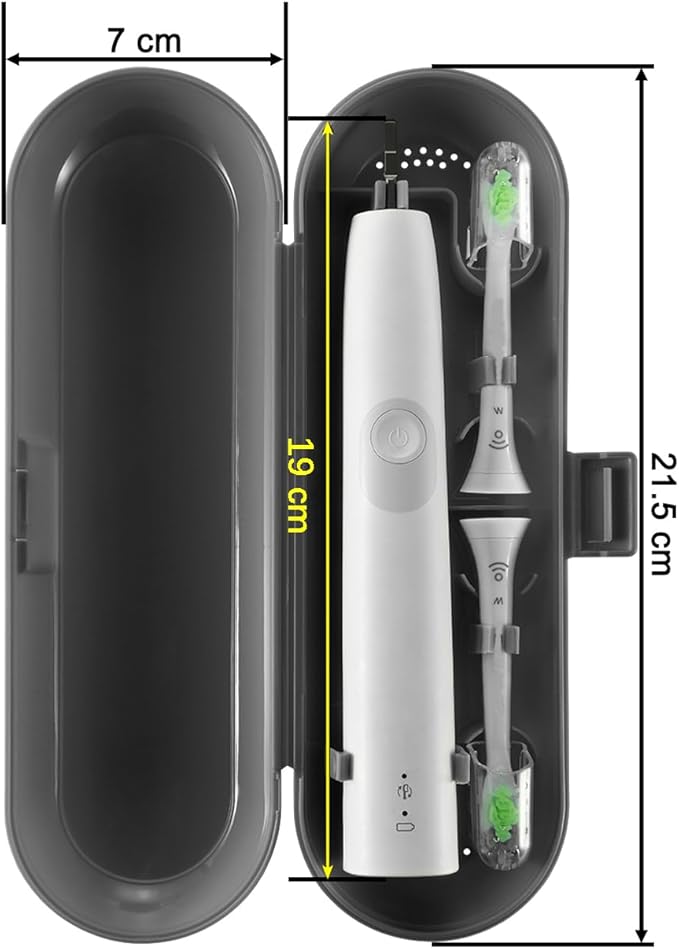 Cosmos Pack of 2 Plastic Travel Case Toothbrush Carrying Case Holder Container - Image 3