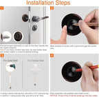 Convex Wall Door Bumper Stop Oil Rubbed Bronze – 2-1/2” Outside Diameter - Image 5