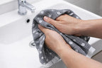 Black White Kitchen Hand Dish Towels: Oversized 28" x 16", 100% Cotton Cloth - Image 3