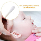 Cotton Swabs, Individually Wrapped Cotton Buds, Beauty Care, Make-up（Round and - Image 3