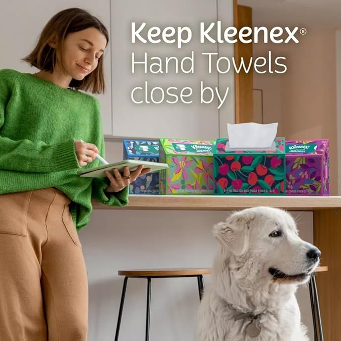 Hand Towels - 1 Box of 60 White Hand Towels in a Dispenser Box - Packaging may - Image 8