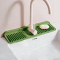 Longer Silicone Faucet Mat for Kitchen Sink – Button Style Faucet Drip Catcher by Unknown